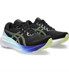 ASICS Gel Kayano 30 Womens Black Glow Yellow Running Shoes